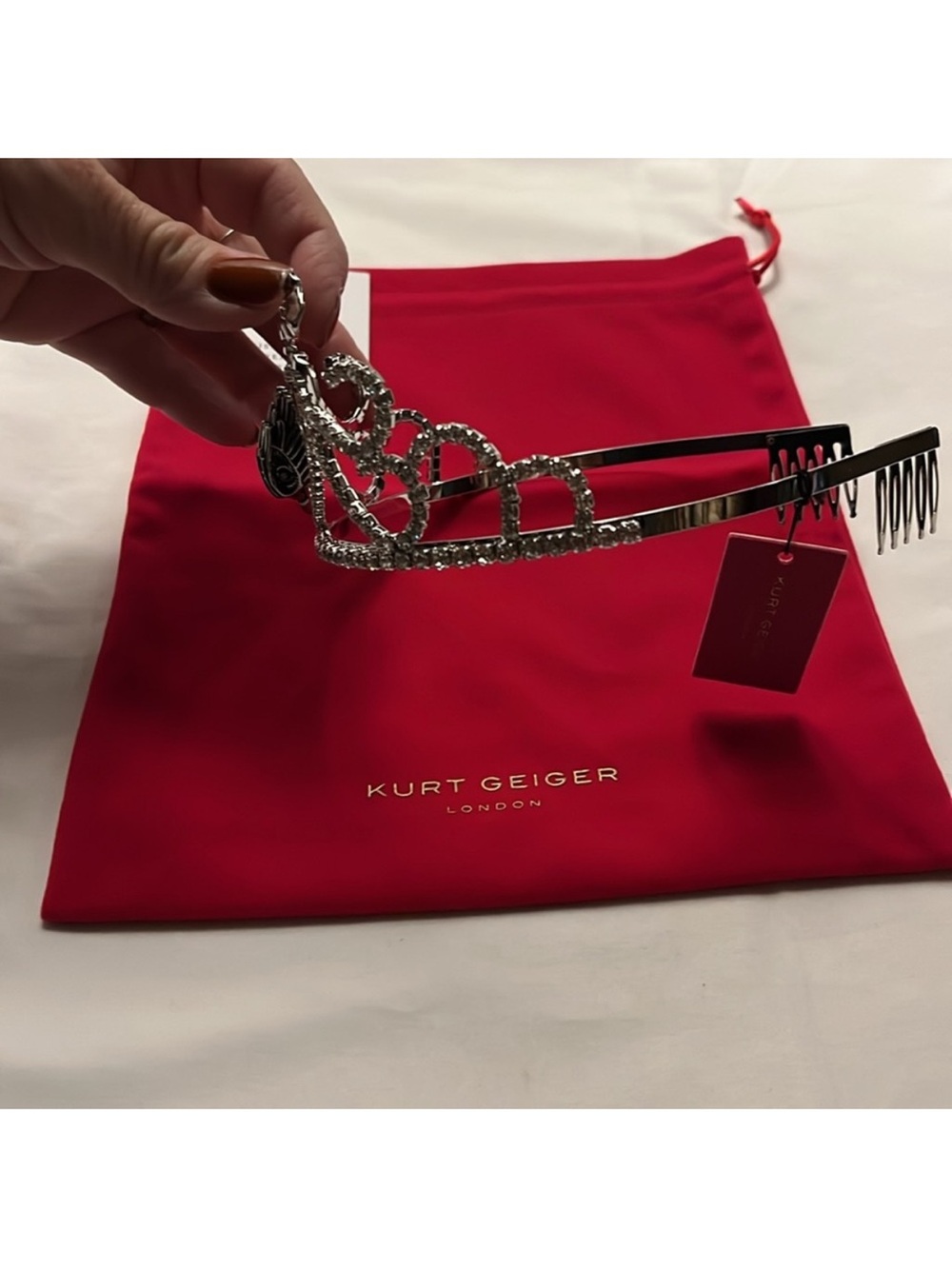 Kurt Geiger Eagle Tiara Crystal Cubic Zirconia NWT - Picture 8 of 12